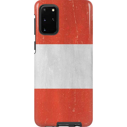 Distressed Austria Flag Galaxy S20 Plus Pro Case